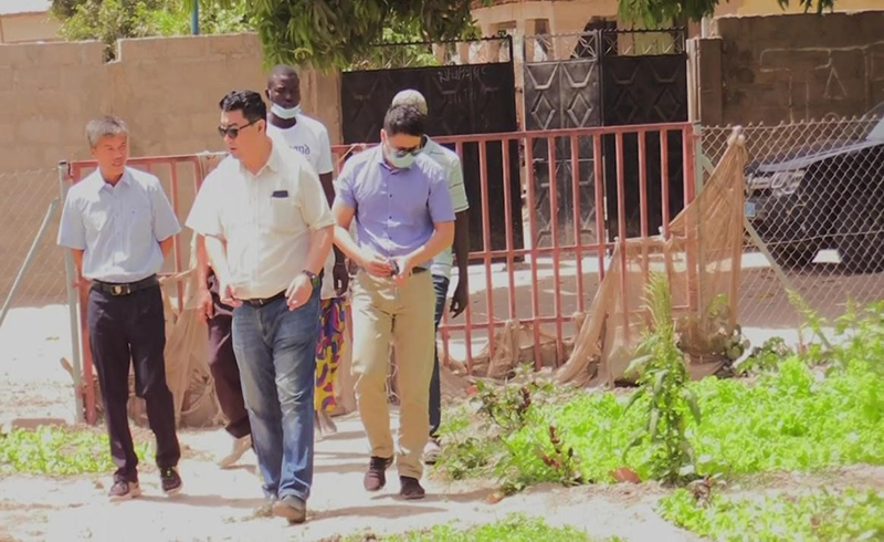 中国驻冈比亚大使馆商务参赞罗文隽 到冈比亚（湖北）境外经贸合作区调研指导工作